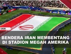 [VIDEO] Momen Bendera Iran Membentang di Atas Lapangan Piala Dunia Amerika | U-NEWS