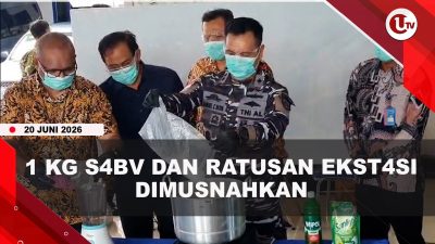 [VIDEO] Lanal Karimun Musnahkan 1 Kg S4bv Dari Tersangka Kurir Lansia | U-NEWS