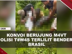 [VIDEO] Polisi T#w4s Usai Leher Terlilit Bendera Brasil Tersangkut di Roda Motor | U-NEWS