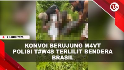 [VIDEO] Polisi T#w4s Usai Leher Terlilit Bendera Brasil Tersangkut di Roda Motor | U-NEWS