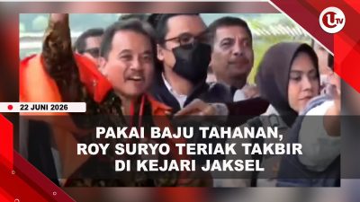 [VIDEO] Roy Suryo-Tifa Diserahkan Ke Kejari Jaksel, Teriakan Takbir Dan Acungkan Dua Jari | U-NEWS