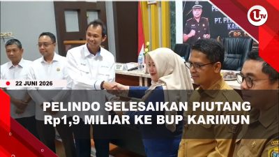 [VIDEO] Piutang 12 Tahun Selesai, Pelindo Serahkan Rp1,9 Miliar Ke BUP Karimun | U-NEWS
