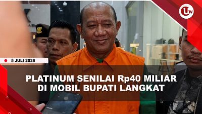 [VIDEO] KPK Sita 55 Kg Platinum Senilai Rp40 Miliar di Mobil Bupati Langkat Afandin | U-NEWS