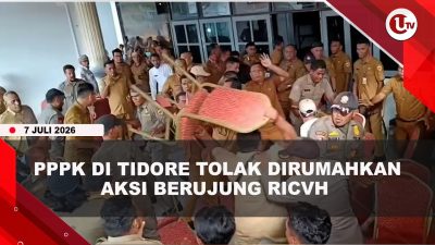 [VIDEO] Ratusan PPPK di Tidore Tolak Dirumahkan, Aksi Ricuh Hingga Terjadi Pembakaran | U-NEWS