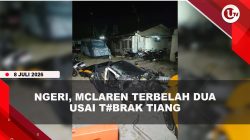 [VIDEO] Mobil Sport Mclaren Milik Youtuber Terbelah Dua Usai T#brak Tiang Listrik | U-NEWS