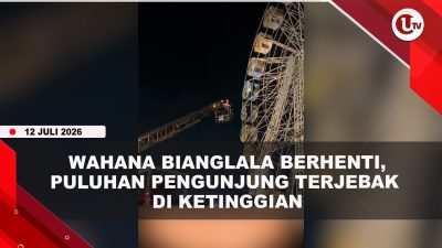 [VIDEO] Wahana Bianglala Berhenti, Proses Evakuasi Puluhan Pengunjung Gunakan Skylift | U-NEWS