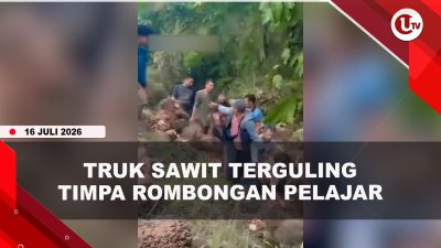 [VIDEO] Truk Sawit Terguling Timpa Belasan Pelajar, Satu Orang Meninggal | U-NEWS
