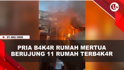 [VIDEO] Tak Terima Digugat Cerai, Pria B#kar Rumah Mertua Berujung 11 Rumah T#rbakar | U-NEWS