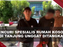 [VIDEO] Polisi Tangkap 2 Pencuri Rumah Kosong di Tanjung Unggat, Barang Bukti TV-AC | U-NEWS