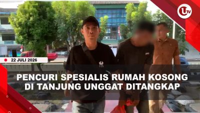 [VIDEO] Polisi Tangkap 2 Pencuri Rumah Kosong di Tanjung Unggat, Barang Bukti TV-AC | U-NEWS