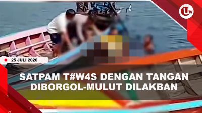 [VIDEO] Satpam T#w4s Dengan Tangan Diborgol, Diduga Dik#royok Usai Tegur Pelaku Vandalisme | U-NEWS