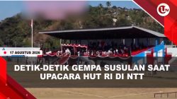 [VIDEO] Gempa Susulan Saat Upacara HUT RI Ke 81 Di NTT