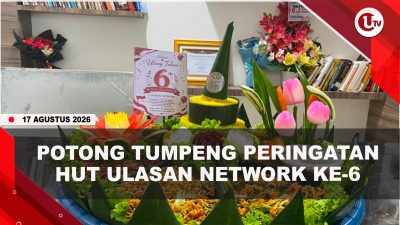 [VIDEO] Acara Potong Tumpeng Peringatan HUT Ulasan Network Ke-6