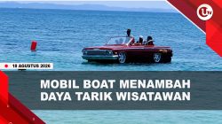 [VIDEO] Mobil Boat Di Pantai Madu Tiga Bintan  Menambah Daya Tarik Wisatawan