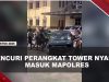 [VIDEO] Dikejar Massa, Pencuri Perangkat Tower Seluler Nyasar Ke Mapolres Dumai