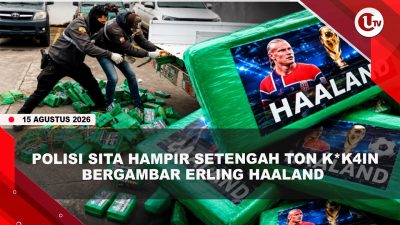 [VIDEO] Polisi Ekuador Sita 469 Kg K#k4in Bergambar Erling Haaland di Mobil Pikap | U-NEWS