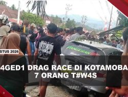 [VIDEO] Drag Race Maut di Kotamobagu, Mobil Tergelincir Tabrak Kerumunan Penonton | U-NEWS