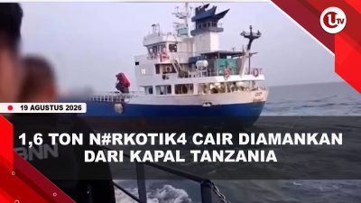 [VIDEO] Kapal Berbendera Tanzania Bawa 1,6 Ton N#rkotik4 Cair di Perairan Bengkalis | U-NEWS