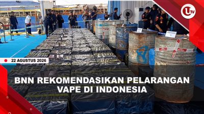 [VIDEO] BNN RI Rekomendasikan Pelarangan Vape Usai Amankan 2,6 Ton N#rkotik4 Cair | U-NEWS