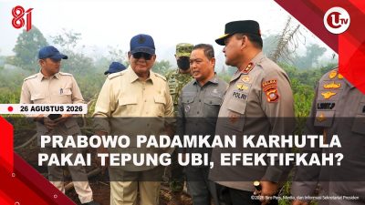 [VIDEO] Bukan Water Bombing, Prabowo Uji Coba Tepung Ubi Padamkan Karhutla | U-NEWS