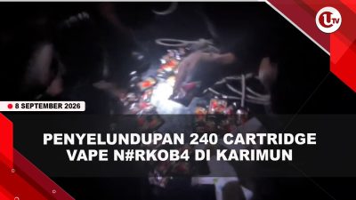 [VIDEO] TNI AL Gagalkan Penyelundupan 240 Cartridge Vape N#rkob4 di Karimun | U-NEWS