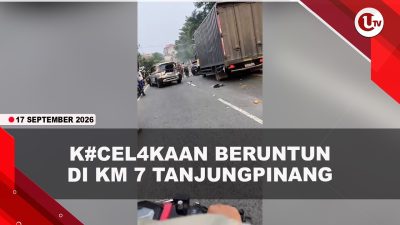 [VIDEO] Ngeri K#celakaan Beruntun di KM 7 Tanjungpinang, Diduga Lori Rem Blong | U-NEWS