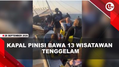 [VIDEO] Kapal Pinisi Tenggelam Usai Tabrak Karang, 13 Wisatawan Dievakuasi | U-NEWS