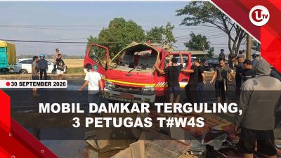 [VIDEO] Mobil Damkar Terguling Saat Menuju Lokasi Karhutla, 3 Petugas T#w4s | U-NEWS