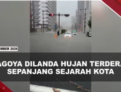 [VIDEO] Nagoya Dilanda Hujan Ekstrem, Jalanan Tergenang Hingga Transportasi Umum Lumpuh | U-NEWS