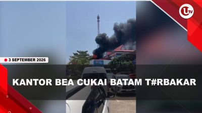 [VIDEO] Kantor Bea Cukai Batam Terbakar, Diduga Dari Baterai Panel Surya | U-NEWS