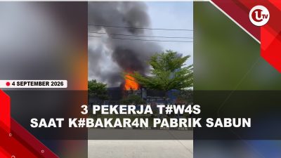 [VIDEO] 3 Pekerja Pabrik Sabun T#w4s Saat Kebakaran, Diduga Lompat Dari Lantai 6 | U-NEWS