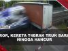 [VIDEO] Kereta Tabrak Truk di Polandia, Box Belakang Hancur Hingga Terseret | U-NEWS