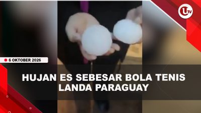 [VIDEO] Badai Hantam Paraguay, Hujan Es Sebesar Bola Tenis Berjatuhan | U-NEWS