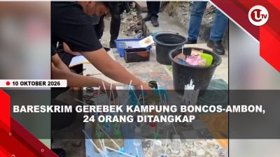 [VIDEO] Bareskrim Gerebek Kampung Boncos Dan Ambon, Sejumlah Pelaku Lompat Ke Sungai | U-NEWS