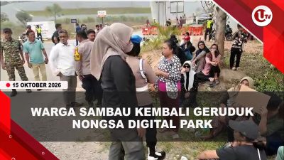 [VIDEO] Air Tak Mengalir Tiga Hari, Warga Sambau Geruduk Nongsa Digital Park | U-NEWS