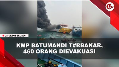 [VIDEO] Mencekam, Kapal Batumandi Terbakar Saat Hendak Sandar di Pelabuhan Merak | U-NEWS