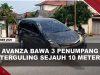 [VIDEO] Pecah Ban, Avanza Hantam Trotoar Lalu Terguling Sejauh 10 Meter di Karimun | U-NEWS