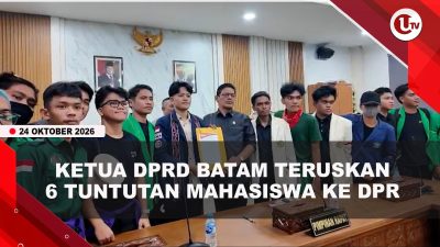 [VIDEO] Demo di DPRD Batam, Mahasiswa Soroti Data Center Hingga 6 Isu Nasional | U-NEWS