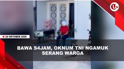 [VIDEO] Gangguan Jiwa, Oknum TNI Ngamuk Serang Warga Pakai S#jam | U-NEWS