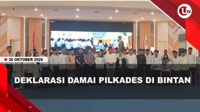 [VIDEO] Puluhan Calon Kades di Bintan Deklarasi Damai Pilkades | U-NEWS