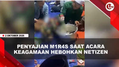 [VIDEO] Viral, Sekelompok Pria Berpeci Tuangkan M1r4s Saat Acara Keagamaan | U-NEWS
