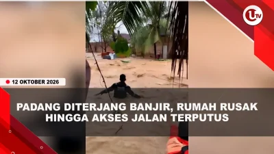[VIDEO] Hujan Deras Picu Banjir di Padang, Ratusan Rumah Warga Terendam | U-NEWS