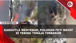 [VIDEO] Karhutla Merembet Ke Area Kuburan Tebing Toraja, Puluhan Peti Jenazah Terbakar | U-NEWS